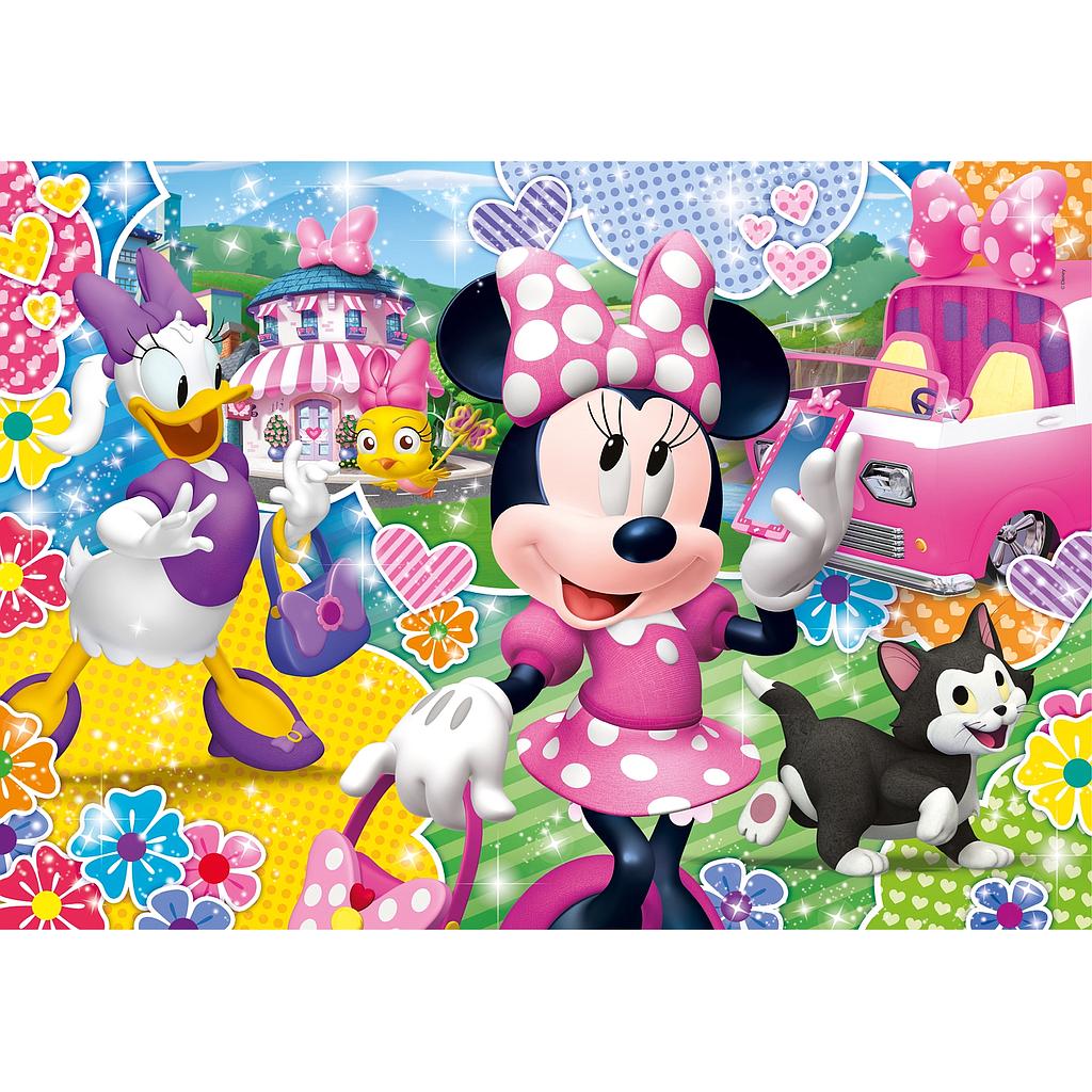 Puzzle 104 piezas Glitter -Minnie Happy Helpers- Clementoni