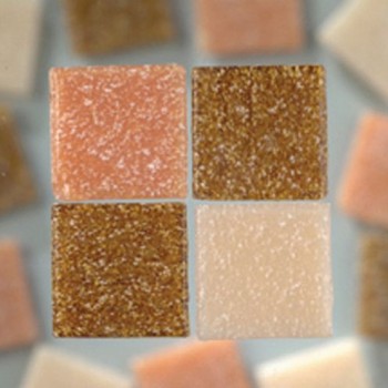Teselas Mosaico Cristal -Natural Mix- 10 x 10 x 4 mm. 1 Kg. (1500 pzs. Aprox.)