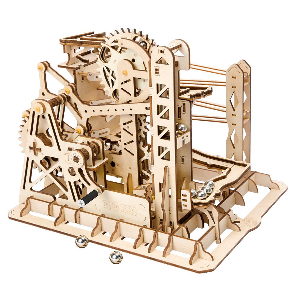 Kit Circuito Bolas Madera -Montaña Rusa- Rokr Robotime