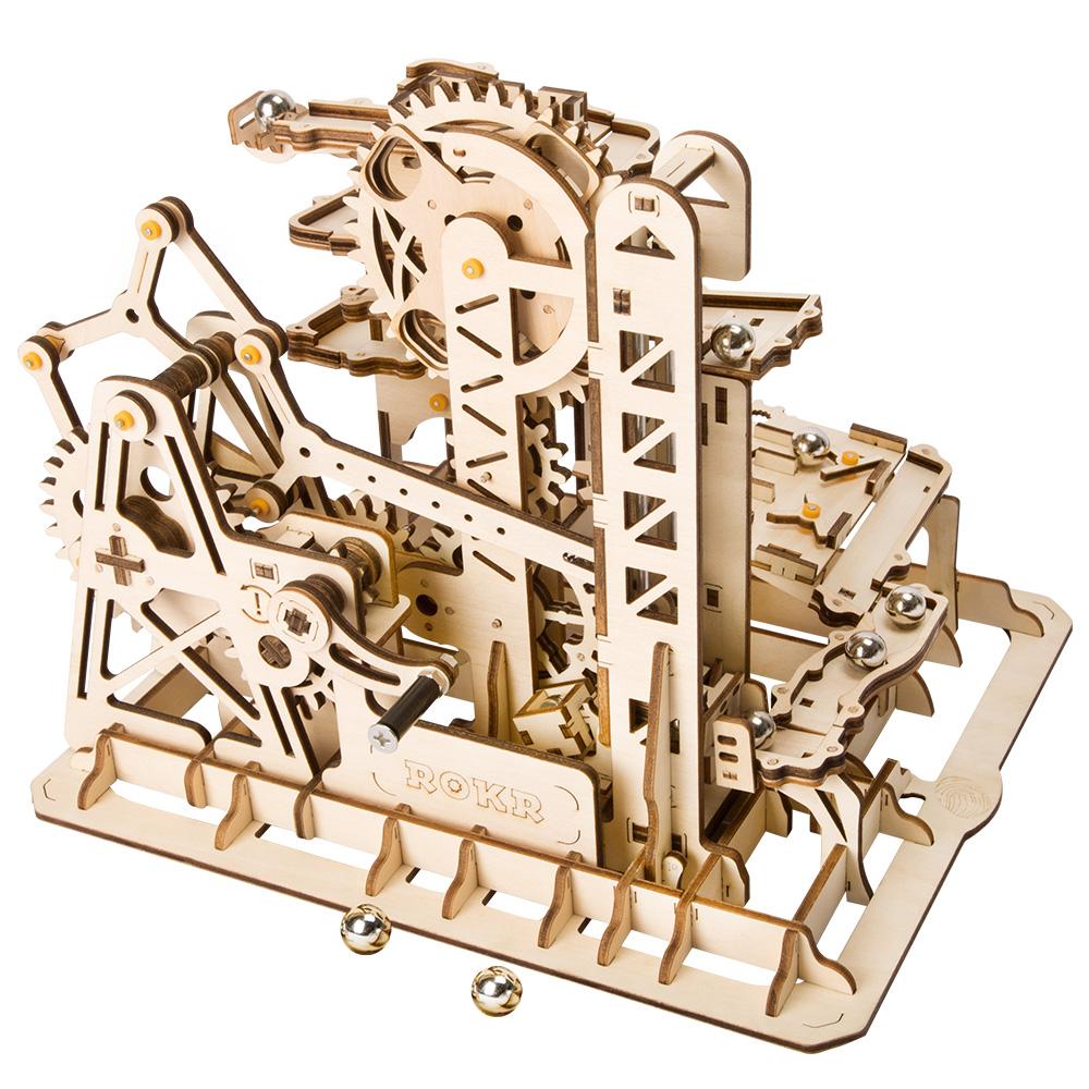 Kit Circuito Bolas Madera -Montaña Rusa- Rokr Robotime