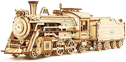 Kit Modelo Mecánico -Locomotora Prime Steam Express - Rokr Robotime