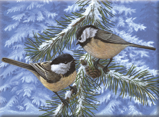 Pintar Por Números 32,4 x 40 cm. -Pájaros en el Pino- Royal & Langnickel