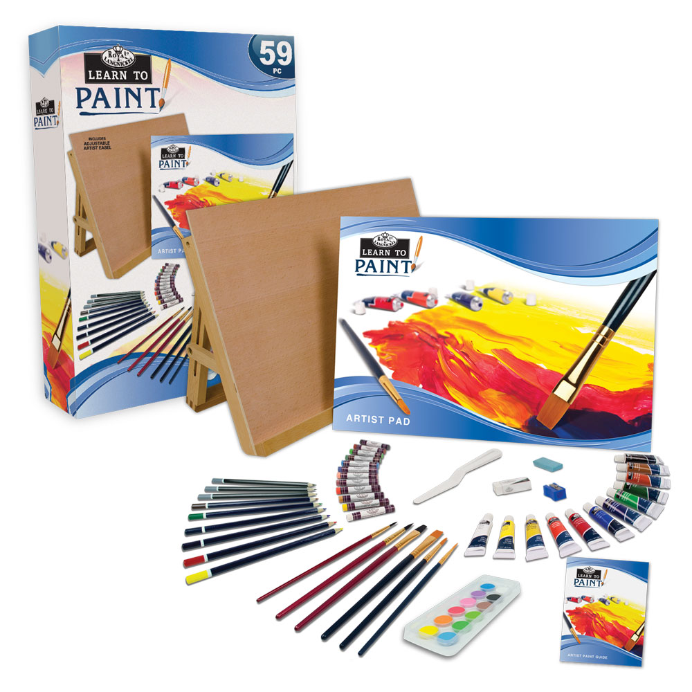 Estuche -Learn To Paint Set- 59 pzs. Royal &amp; Langnickel