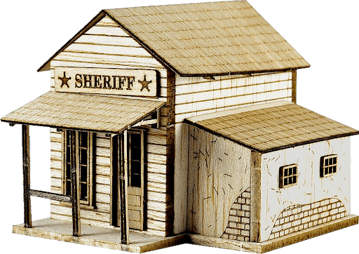 Kit Casa -Sheriff's Office- Balsa HO Anner Factory