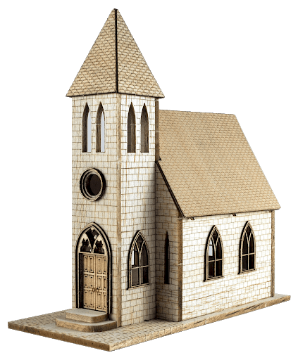 Kit Casa -Breton Church- Balsa HO Anner Factory