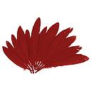 Plumas Indias 25 x 140 mm. Rojas (60 pzs.)