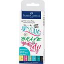 Estuche 6 Rotulador Pitt Artist Pen Hand Lettering -Tonos Pastel- Faber-Castell