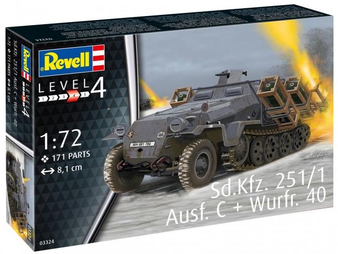 Carro 1/72 Tanque -SD. KFZ.251/1 AUSF.C+WURF- Revell