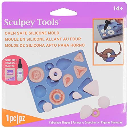 Molde Silicona -Cabuchones- Sculpey