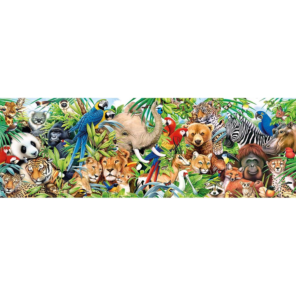 Puzzle 1000 piezas -Panorama: Wildlife- Clementoni
