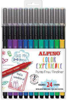 Estuche 24 Fineliners -Color Experience- Alpino