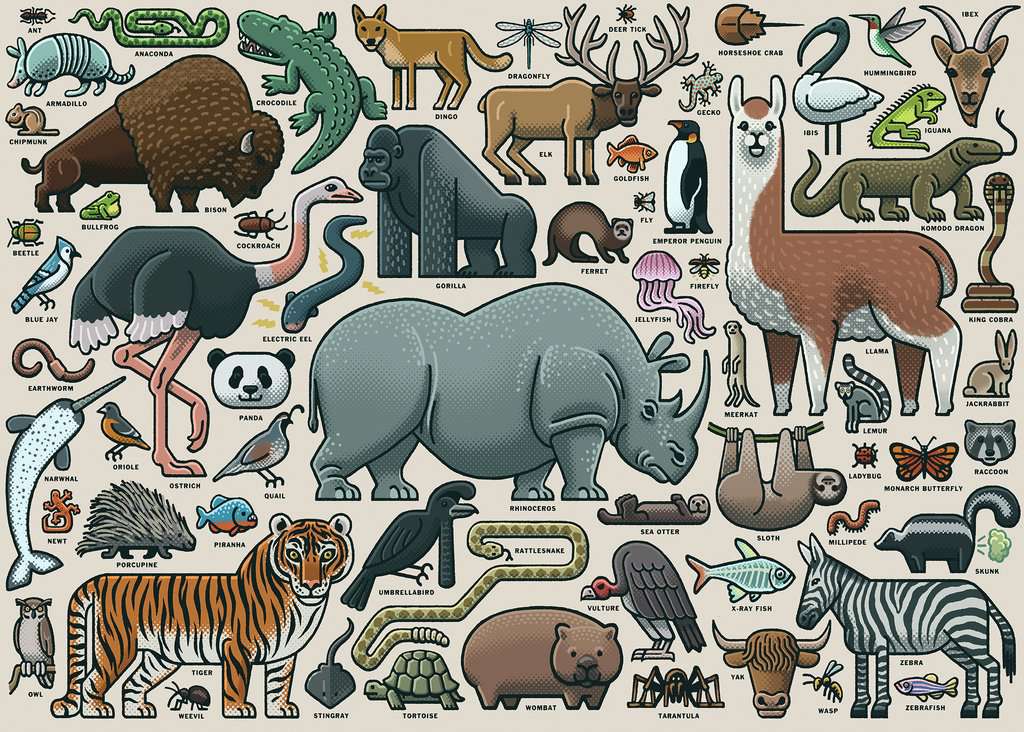 Puzzle 1000 piezas -Animales Salvajes- Ravensburger