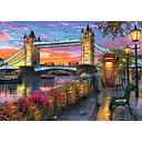 Puzzle 1000 piezas -Tower Bridge al Atardecer- Ravensburger