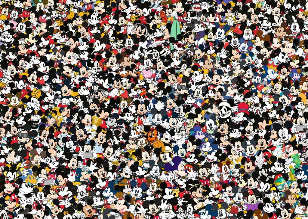 Puzzle 1000 piezas -Challenge Puzzle Mickey- Ravensburger
