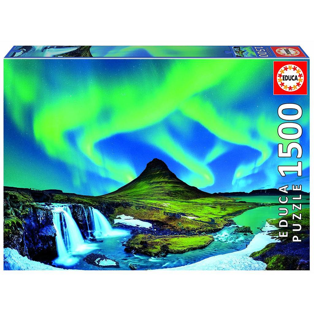 Puzzle 1500 piezas -Aurora Boreal, Islandia- Educa
