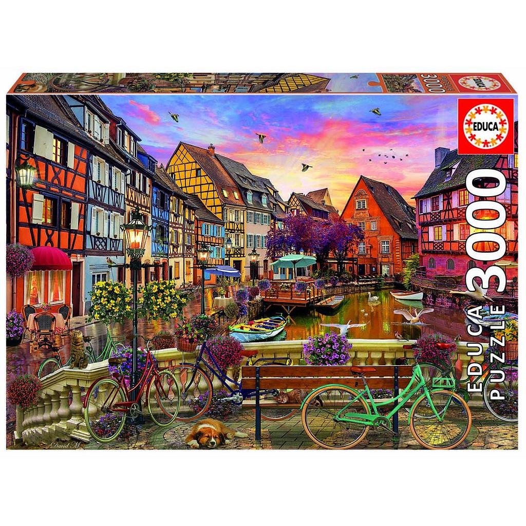 Puzzle 3000 piezas -Colmar, Francia- Educa
