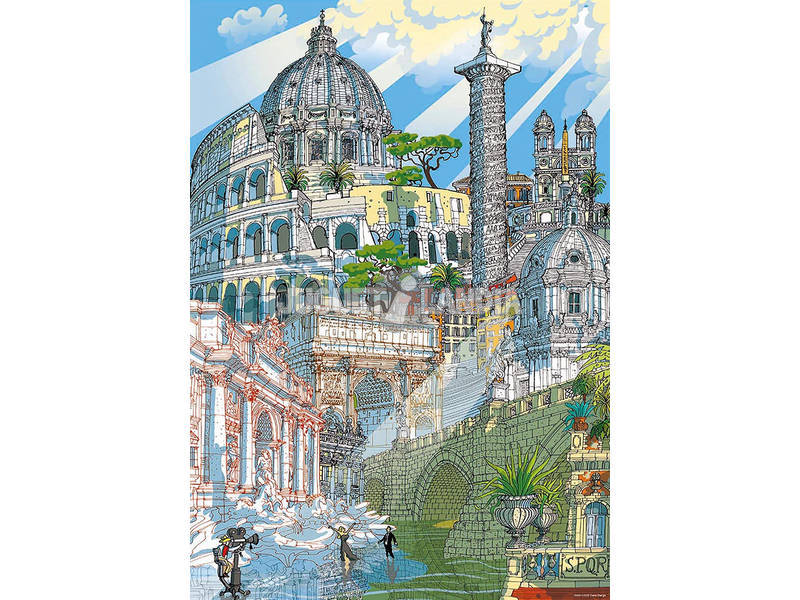 Puzzle 200 piezas -Roma CityPuzzle- Educa