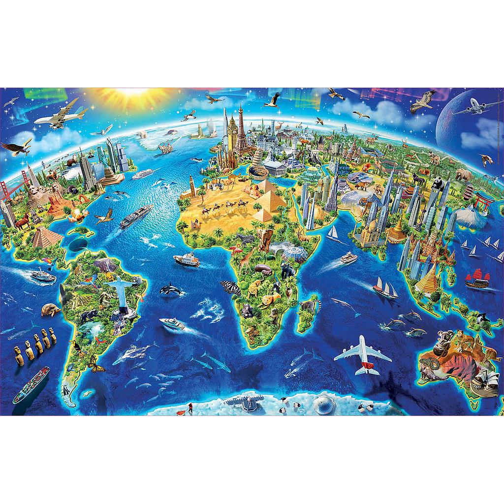 Puzzle 1000 piezas Miniatura -Símbolos del Mundo- Educa