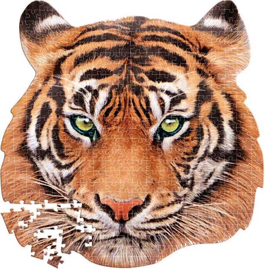 Puzzle 375 piezas Animal Face Shaped -Tigre- Educa