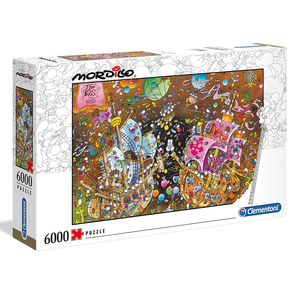 Puzzle 6000 piezas -Mordillo: El Beso- Clementoni