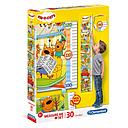 Puzzle "Medidor" 30 piezas -Kid and Cats- Clementoni