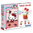 Puzzle 104 piezas + Modelo 3D -Hello Kitty- Clementoni