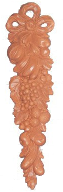 Guirnalda Poliuretano -Ramo de Uvas Grande- 75 x 19 cm.