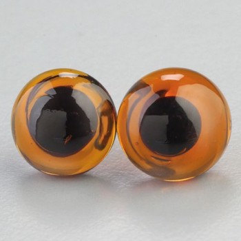 Ojos Vidrio 6 mm. Marrón para Coser