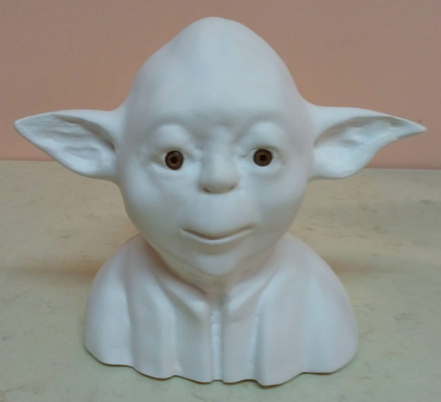 Maestro Yoda 18 x 20 cm. Escayola