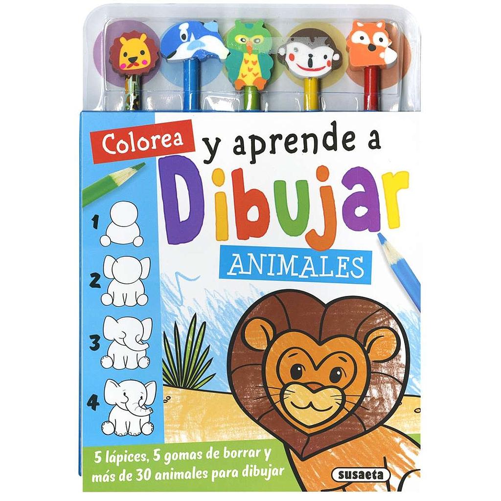 Colorea y Aprende a Dibujar: Los Animales- Susaeta Ediciones