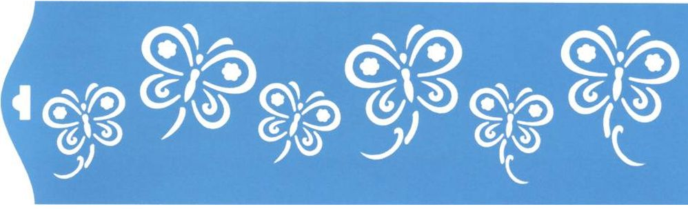 Plantilla Stencil 8,4 x 28,5 cm. -Mariposas-