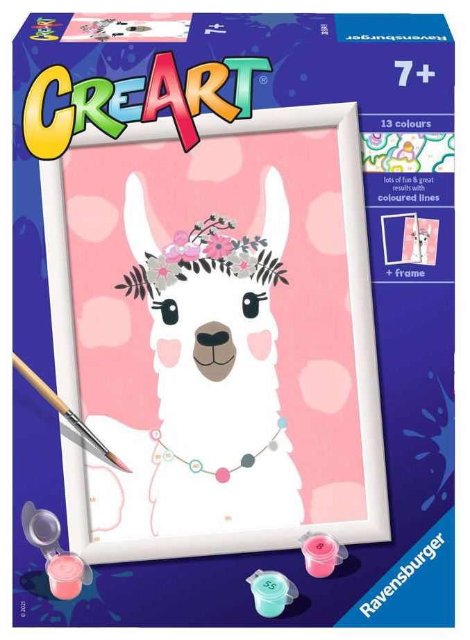 Set CreArt Pintar por Números -Llama- Ravensburger