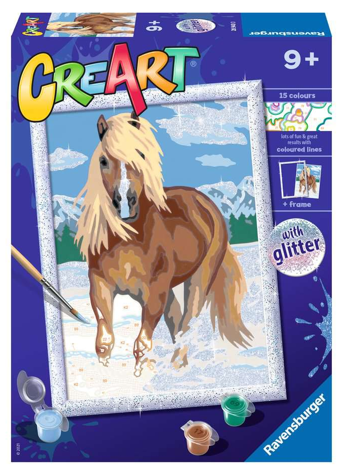 Set CreArt Pintar por Números -Caballo- Ravensburger