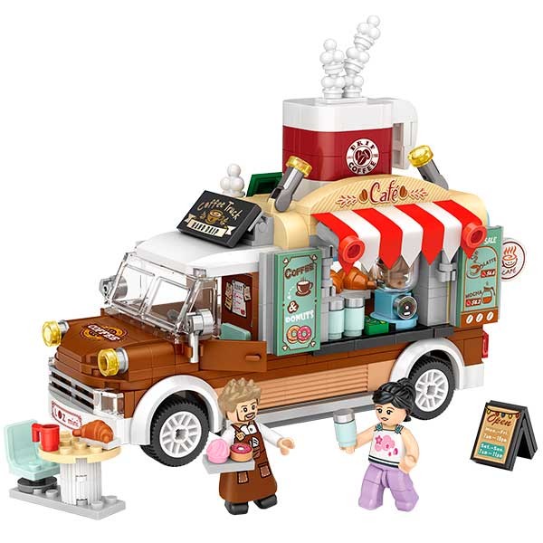 Kit -Furgoneta Coffee Truck- 442 pzs. Loz Mini