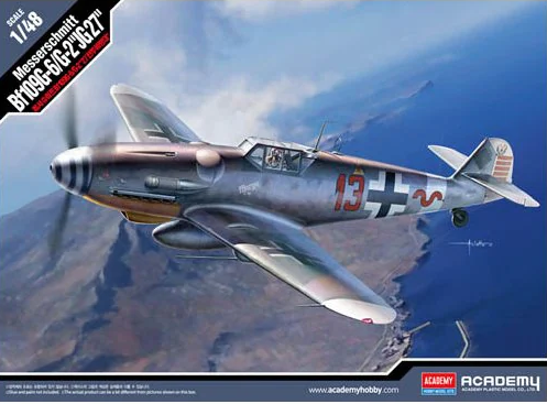 Avión 1:48 -Messerschmitt BF109G-6/G-2 JG27- Academy