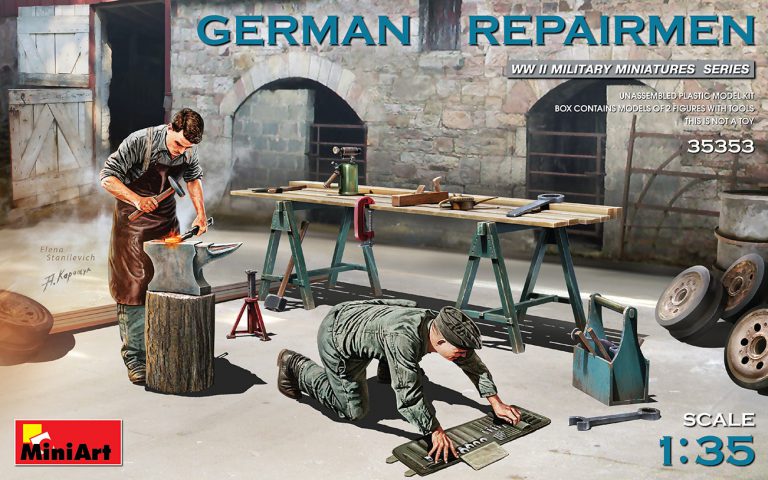 Figuras -German Repairmen- 1/35 MiniArt