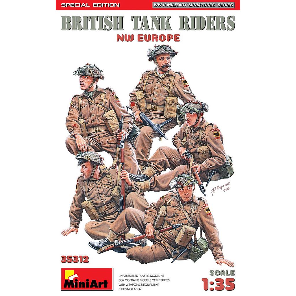 Figuras -British Tank Riders Special Edition- 1/35 MiniArt