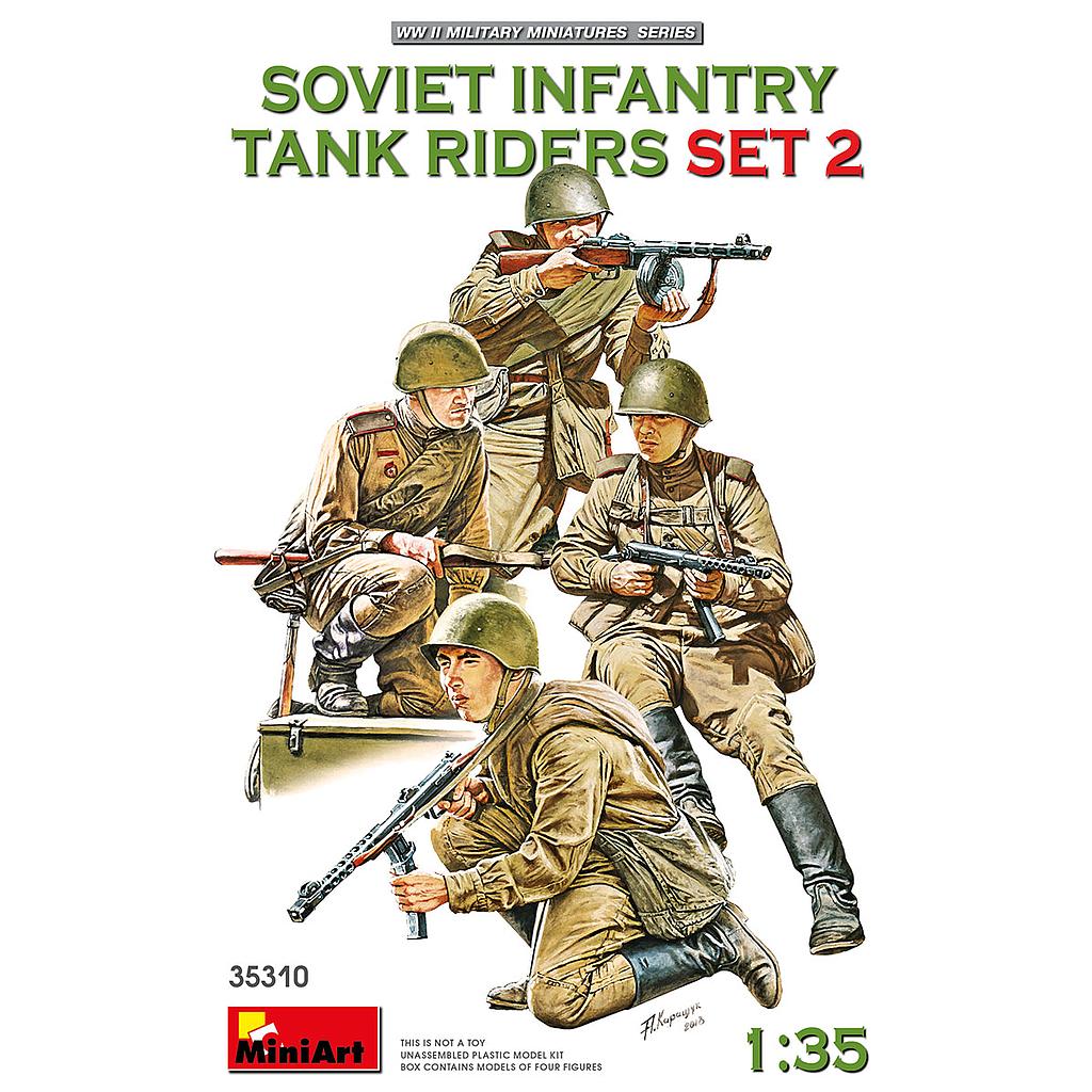 Figuras 1/35 -Soviet Infantry Tank Riders (Set 2)- MiniArt