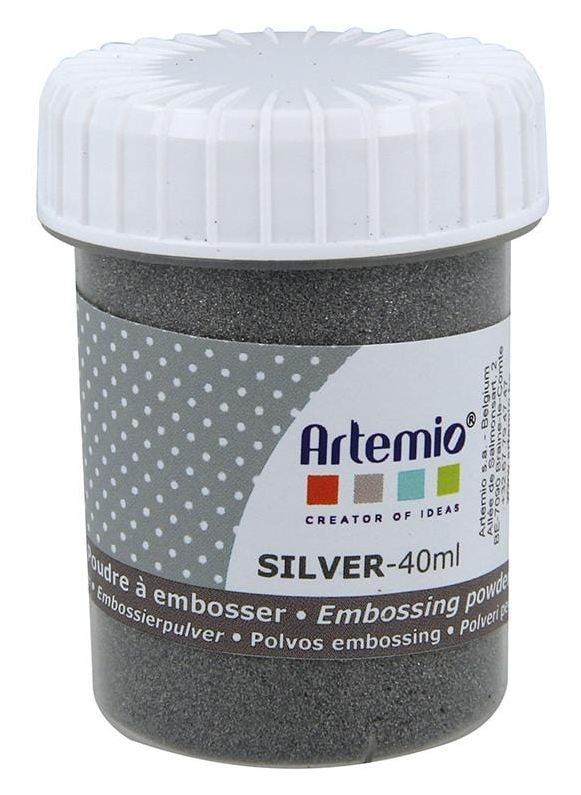 Polvo Embossing -Plateado- 40 ml. Artemio