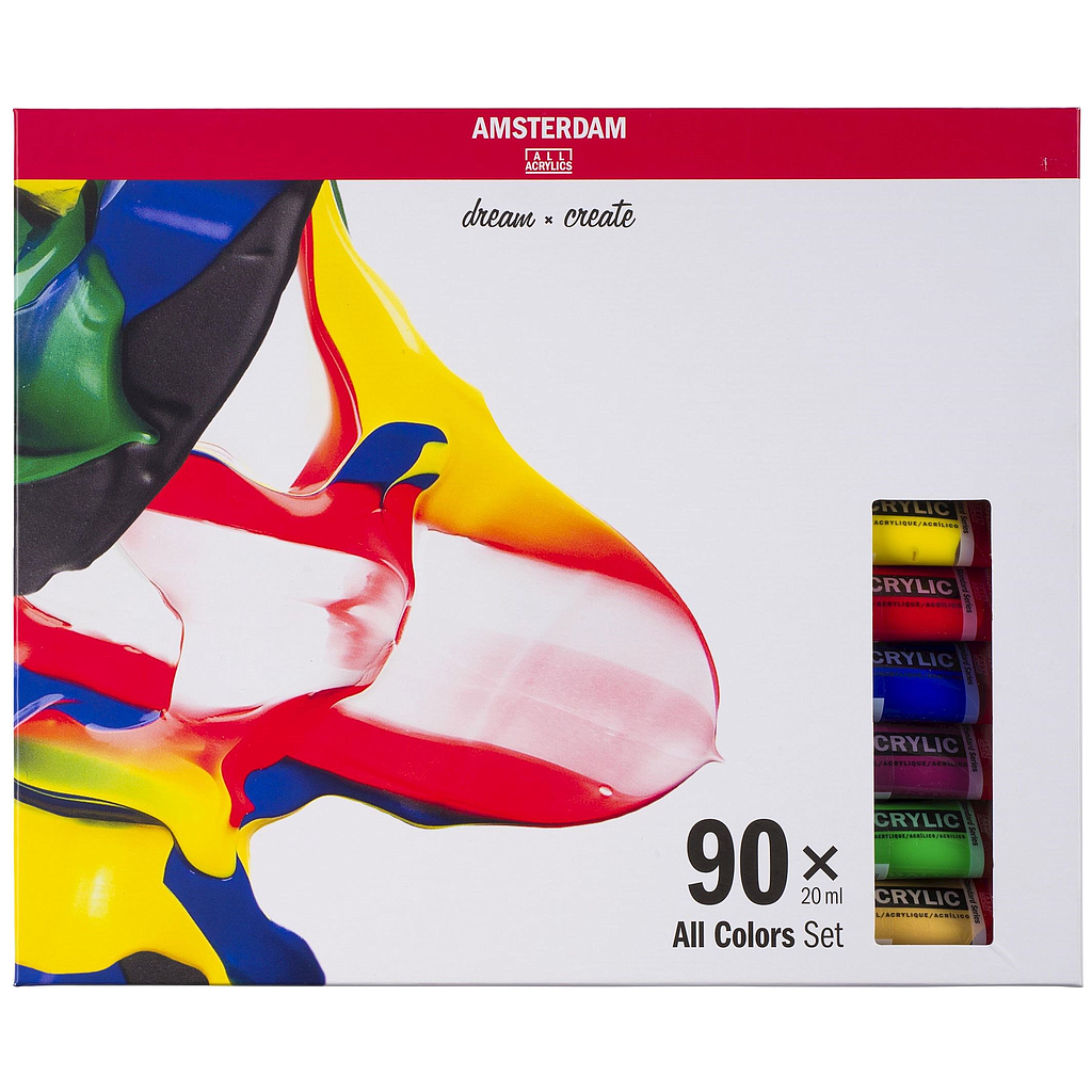 Talens Set 90 Tubos 20 ml. Acrílico Amsterdam