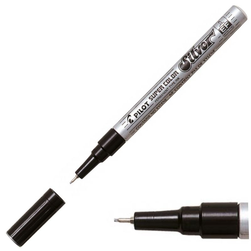 Rotulador / Marcador Permanente Plata SC-S-EF Extra Fino Pilot