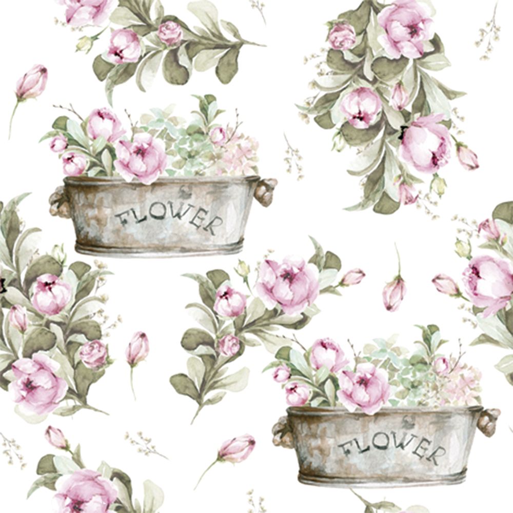 Servilleta 33 x 33 cm. -Peony Flower Boxes-