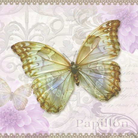 Servilleta 33 x 33 cm. -Papillon-