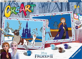 Set CreArt Pintar por Números -Frozen- (2 Láminas) Ravensburger