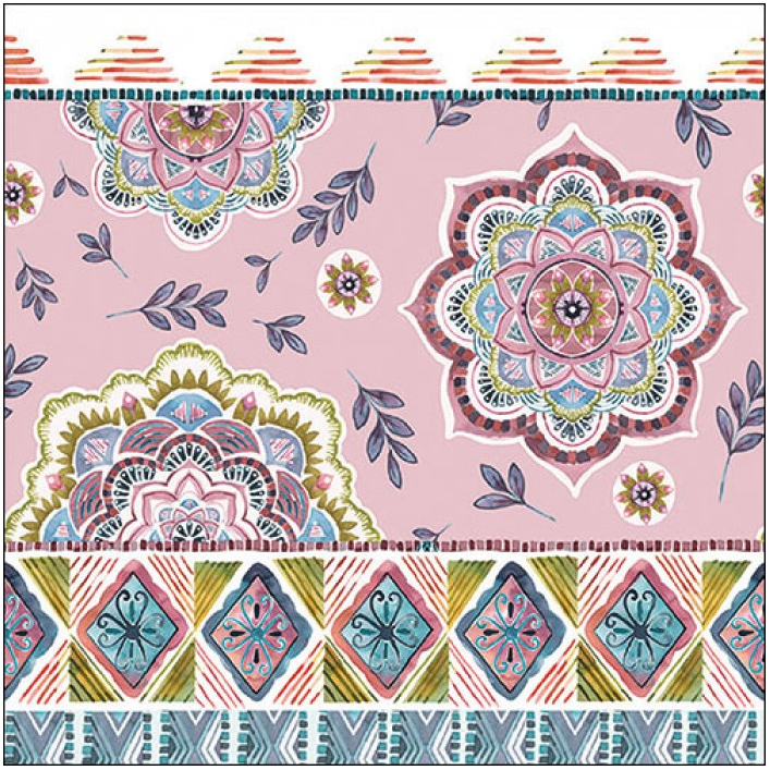 Servilleta 33 x 33 cm. -Boho Rose-