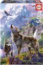 Puzzle 500 piezas -Lobos en las Rocas- Educa