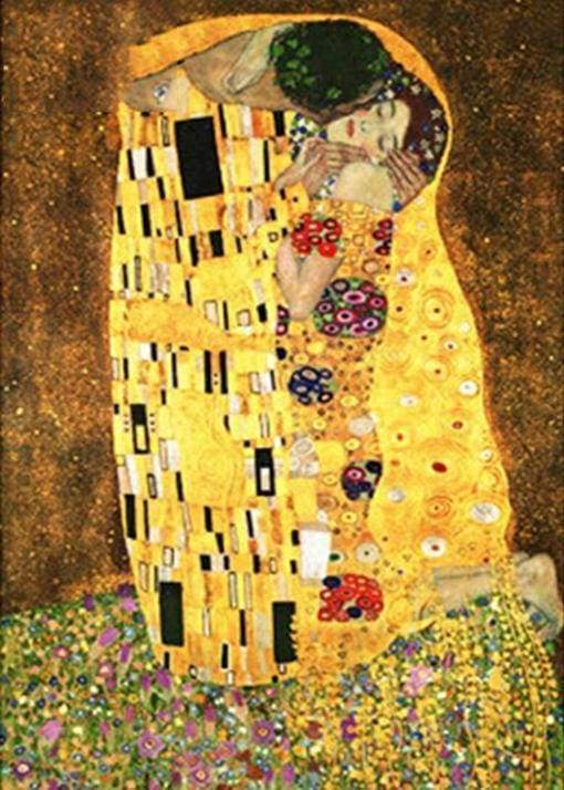 Pintar Por Números -El Beso, Klimt- Bastidor 40 x 50 cm. Figured´Art