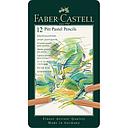 Estuche Metal 12 Lápiz Pastel Pitt Faber-Castell