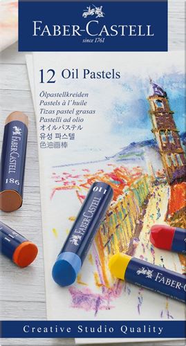 Estuche 12 Pastel Oil Creative Studio Faber-Castell