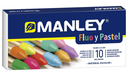 Estuche Ceras 10 Colores (Flúor + Pastel) Manley